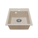 Мийка кухонна Adamant Brick, штучний камінь, квадрат, без крила, 460x515x200мм, чаша - 1, врізна, Avena