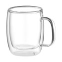 Набір чашок з ручками і подвійними стінками ARDESTO, 250мл, 2шт, боросилікатне скло, прозорий