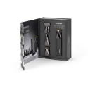 Набір для стрижки Babyliss Super-X Metal Black Edition, для голови, вусів, бороди,носа і тіла, акум., насадок-15, сумка для зберігання, підставка, сталь, чорний