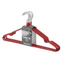 Набір вішаків ARDESTO 40.5см, 10шт, метал, ПВХ, червоний