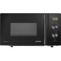 Мікрохвильова піч Gorenje, 20л, електр. керув., 800Вт, гриль, дисплей, 20 програм, інвертор, чорний