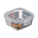 Контейнер для зберігання харчових продуктів ARDESTO Gemini 0.5л, боросилікатне скло, пластик, квадратний, прозорий