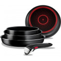Набір посуду Tefal Ingenio Easy Cook & Clean, змінна ручка, 13предметів, алюміній, бакеліт, коричневий