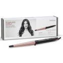 Плойка Babyliss Rose Quartz, конусна, 64Вт, темп.режимів-6, D -13-25mm, 160-210С, кераміка, чорно-рожевий
