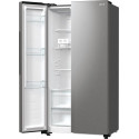 Холодильник SBS Gorenje, 179х67х92см, 2 двері, 356( 191)л, А++, NF+, Інв. , Зона св-ті, Зовн. Диспл, матовий сірий