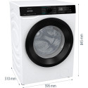 Прально-сушильна машина Gorenje фронтальна, 8(5)кг, 1400, A+, 51см, дисплей, інвертор, Wi-Fi, білий