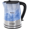 Електрочайник Russell Hobbs Purity 1л, скло, з фільтром Brita, сріблясто-чорний