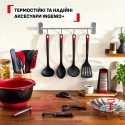 Овочечистка Tefal Ingenio+, нержавіюча сталь, пластик, червоно-чорний