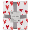 Плед ARDESTO Valentine's Flannel 160х200см, 100% поліестер, сердечка