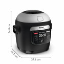 Мультиварка-мультипіч Tefal Multicook Actifry, 1334Вт, чаша-6л, сенсорне керув., 14 програм, метал/пластик, чорний