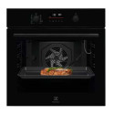 Духова шафа Electrolux електрична, 72л, A+, дисплей, конвекція, піроліз, телескопічні напрямні, чорний