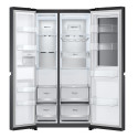 Холодильник LG SBS, 179x91х74, холод.відд.-416л, мороз.відд.-239л, 2дв., F, NF, інв., диспл внутр., зона св-ті, Door in door, чорний матовий