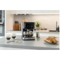 Кавоварка Gorenje ріжкова 1.5л, мелена, ручний капучинатор, чорний