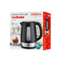 Електрочайник ARDESTO 1.7л, Strix, пластик, чорний матовий