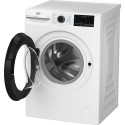 Пральна машина Beko фронтальна, 8кг, 1400, A, 55см, дисплей, інвертор, пара, білий