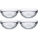 Набір салатників Duralex Gigogne, 70мл 4шт., скло, прозорий