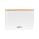 Набір для ванної кімнати Ardesto Minimalism, 3 предмети, поліпропілен, бамбук, білий