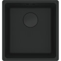 Мийка кухонна Franke Maris, фраграніт, прямокутник, без крила, 403х433х200мм, чаша - 1, монтаж під стільницю, MRG 110-37, чорний матовий
