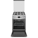 Плита Hansa комбінована, 50х60см, 65л, чавун, газ контр., дисплей, сірий