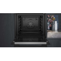 Духова шафа Siemens електрична, 71л, A+, дисплей, конвекція, піроліз, чорний