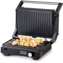 Гриль Gorenje прижимний 2100Вт, темп. режимів-7, з`ємні пластини, розкриття на 180°, метал, чорний