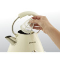 Електрочайник Gorenje 1.7л, пластик, бежевий