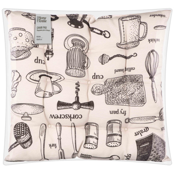 Подушка для стільця ARDESTO Kitchen 40х40см, 90% поліестер, 10% бавовна