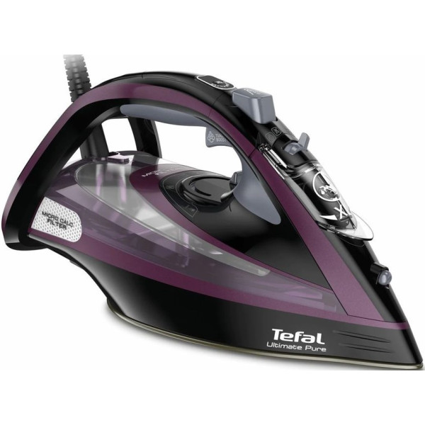 Праска Tefal Ultimate Pure, 3000Вт, 350мл, паровий удар -240гр, постійна пара - 55гр, керам. підошва, чорно-фіолетовий