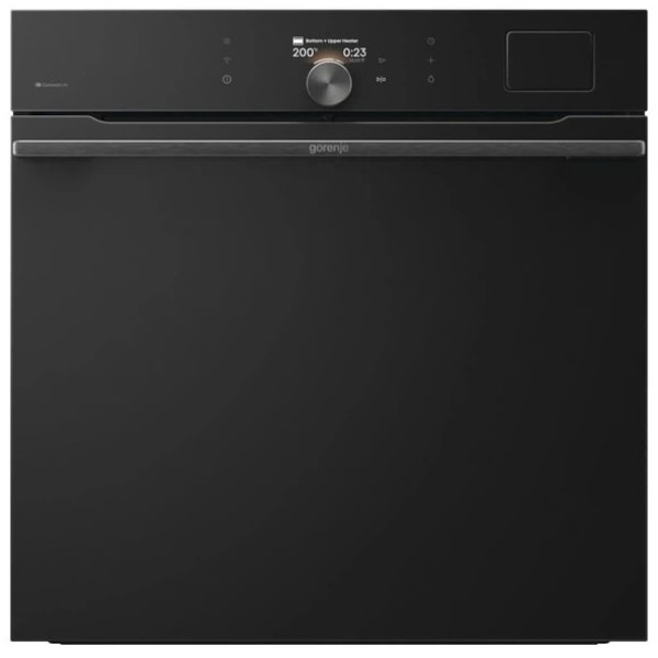 Духова шафа Gorenje електрична, 77л, A+, пара, дисплей, піроліз, готув. на різн рівнях, чорний