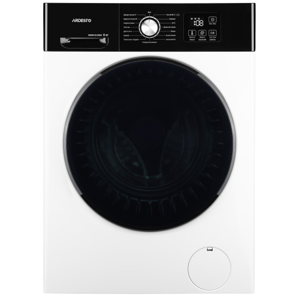 Пральна машина ARDESTO фронтальна Black Mars, 8кг, 1200, А, 55.5см, дисплей, інвертор, білий