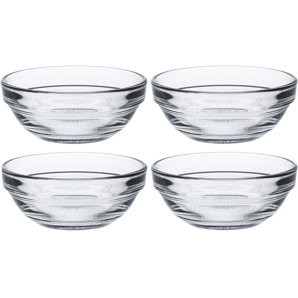 Набір салатників Duralex Gigogne, 70мл 4шт., скло, прозорий