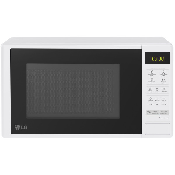 Мікрохвильова піч LG, 20л, електрон. керування, 700Вт, дисплей, білий