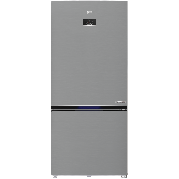 Холодильник Beko з нижн. мороз., 193x83x76, xолод.відд.-400л, мороз.відд.-170л, 2дв., А+, NF, HarvestFresh, інвертор, нерж