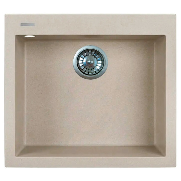 Мийка кухонна Adamant Univer, штучний камінь, квадрат, без крила, 560х500х200мм, чаша - 1, врізна, Avena