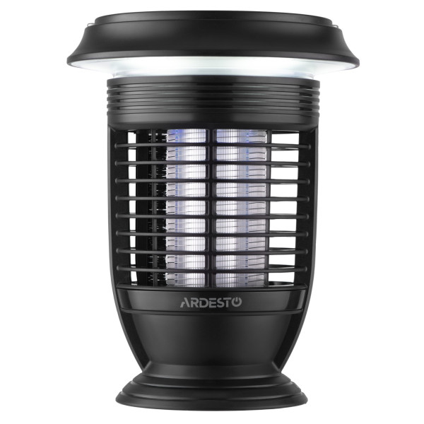 Ліхтар антимоскітний ARDESTO, 5 Вт, авт.робота 14 год, 6000-6500К, сонячна батарея, акумулятор 2000 мА•год, USB-C > USB-A, чорний