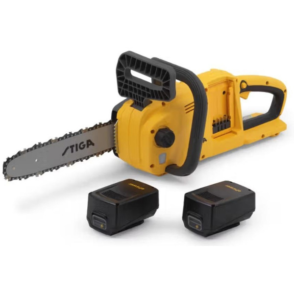 Пила ланцюгова акумуляторна STIGA CS300eKit 40В(20В+20В) акб 2х4А·год 14.5м/с шина Oregon 30см ЗП вбудований 3.7кг