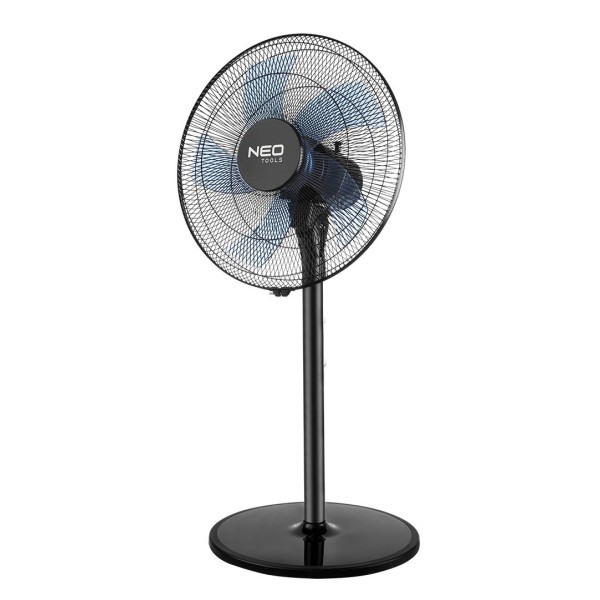 Вентилятор підлоговий Neo Tools NT01 професійний, 40см, 50Вт, опора кругла, двигун мідь 100%, чорний