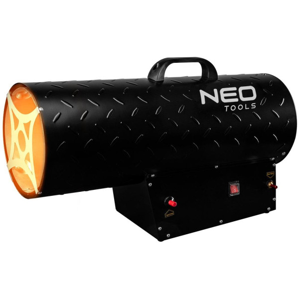 Теплова гармата газова Neo Tools, 50кВт, 500м2, 1000м3/год, чорний, 7.5кг