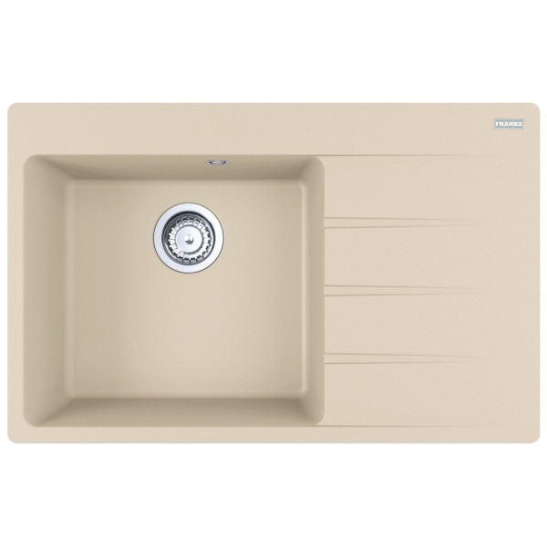 Мийка кухонна Franke Centro, фраграніт, прямокутник, з крилом справа, 780х500х200мм, чаша - 1, врізна, CNG 611-78 TL, бежевий