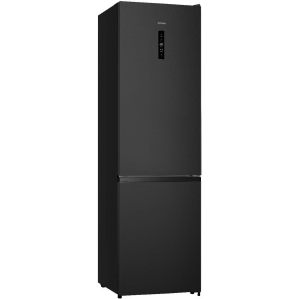 Холодильник з нижн. мороз. камерою Gorenje, 200х60х60см, 2 двері, 238(98)л, А+, NF+, Зона св-ті, Зовн. Дисп, Чорний