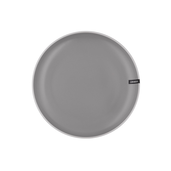 Тарілка обідня ARDESTO Cremona Dusty grey, 26см, кераміка, сірий