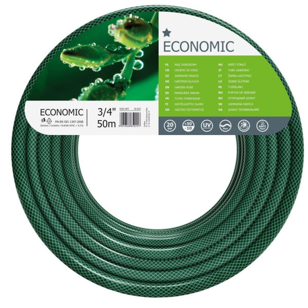 Шланг садовий Cellfast ECONOMIC 3/4" 50м 3 шари до 20бар -10…+50°C