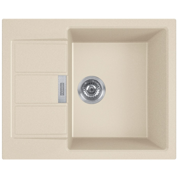 Мийка кухонна Franke Sirius 2 тектонайт, прямокут., з крилом, 620х500х200мм, чаша - 1, врізна, бежевий