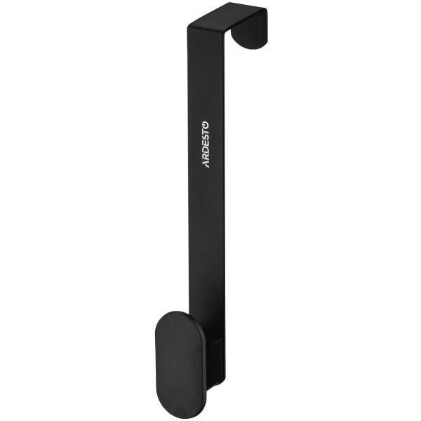 Дверний вішак на 1 гачок ARDESTO Minimalism 3x3x20см, метал, пластик, чорний