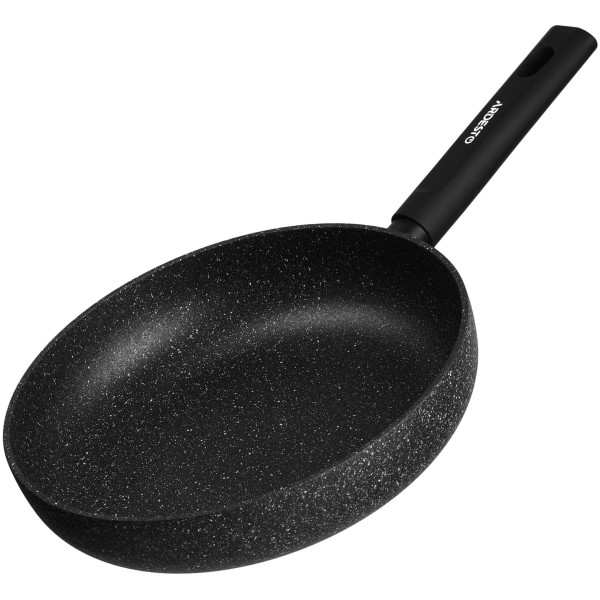 Сковорода глибока з кришкою ARDESTO Black Mars Alcor, 28см, алюміній, чорний