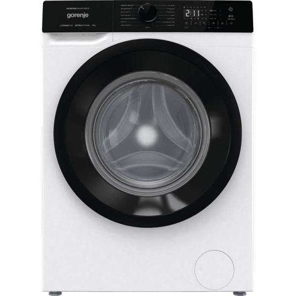Пральна машина Gorenje фронтальна, 7кг, 1400, A+++, 47см, дисплей, пар, інвертор, білий