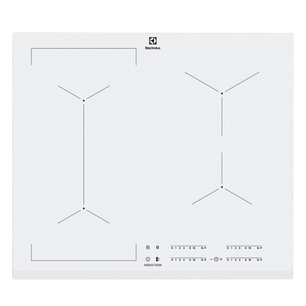 Варильна поверхня Electrolux індукційна, 60см, розширена зона, білий