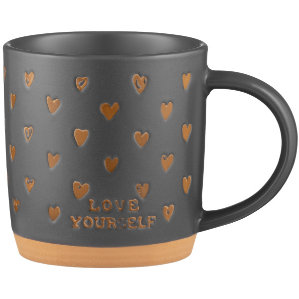 Чашка ARDESTO Alda, 365мл, кераміка, сірий