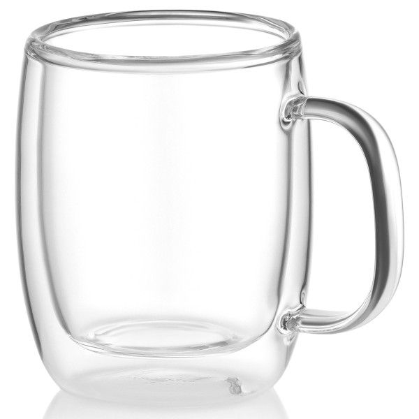 Набір чашок з ручками і подвійними стінками ARDESTO, 250мл, 2шт, боросилікатне скло, прозорий
