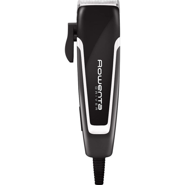 Машинка для стрижки Rowenta Driver, від мережі, роторний мотор, насадок-4, титан.напил., чорний